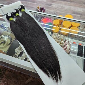 20" 22" 24" Natural unprocessed hair bundle -  weaves hair extensions